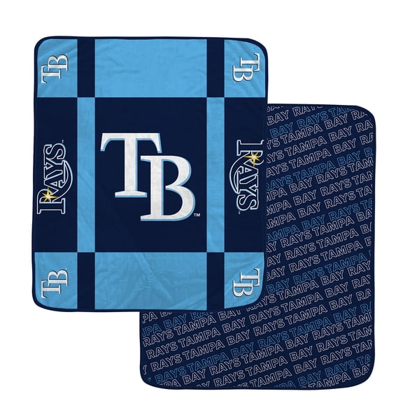 Pegasus Tampa Bay Rays 60" x 70" Reverse Block Wordmark Double-Sided Ultra Cozy Blanket