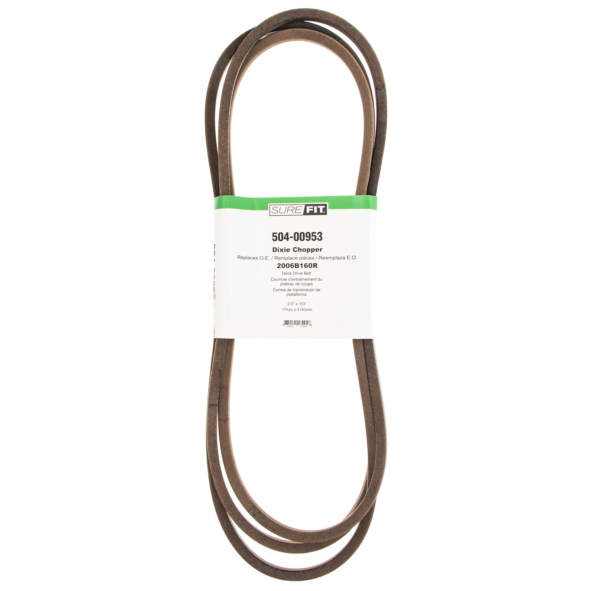 SureFit Deck Drive Belt Replacement for Dixie Chopper 2006B160R 72" Cut