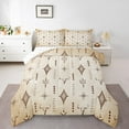 thumbnail image 2 of Erosebridal Boho Aztec Bedding Sets Twin with Comforter, Retro Geometry Stripe Duvet Insert, Sheep Skeleton Decor, Breathable, 2 of 8