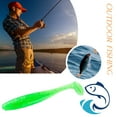thumbnail image 3 of LJNYFDC Appâts Bioniques Leurres de Pêche Souples 12 Pcs Simulation Queue en T Swimbait Professionnel Réutilisable Flottant Brochet Bar Leurres de Pêche, 3 of 7