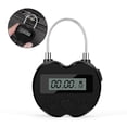 thumbnail image 1 of Smart Time Lock LCD Display Time Lock Multifunction Travel Electronic Timer, Waterproof USB Rechargeable Temporary Timer Padlock, 1 of 5