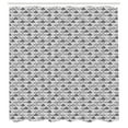 thumbnail image 3 of Ambesonne Geometric Shower Curtain, Half Circles Stripes Dots, 69"Wx70"L, Charcoal Grey and White, 3 of 5