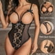 thumbnail image 2 of Gibobby Conjunto de lencería Sexy para mujer con liguero, brasier de encaje y bragas conjunto de tirantes exóticos(Negro, XG), 2 of 5