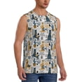 thumbnail image 2 of Daiia Llama and Cactus1 Printed Men's Tank Tops,Casual Soft Sleeveless Gym Muscle Shirts Bodybuilding Tee-3X-Large, 2 of 8