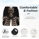 thumbnail image 3 of Balery Cyber Skeleton With Tattoos Bañador para hombre, shorts de playa de secado rápido con entrepierna y forro de compresión-XX-Large, 3 of 6