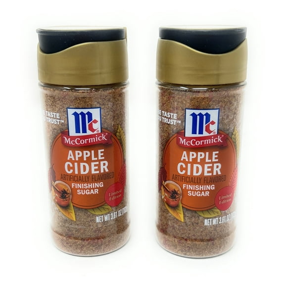 McCormick Apple Cider Finishing Sugar  3.61 oz - 2 bottles
