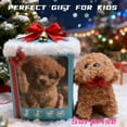 thumbnail image 3 of 2026 New Upgrade Hopping Dog Interactive Electronic Plush Puppy Toy - Realistic Puppy Walking, Barking & Tail Wagging Pet for Kids (Brown), 3 of 6