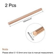 thumbnail image 2 of Unique Bargains 6mm Dia. 100mm Length Solid Copper Round Rod Lathe Bar Stock for DIY Craft 2pack, 2 of 4