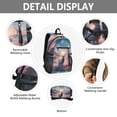 thumbnail image 4 of JIALIOU 14" Laptop Backpack Waterproof Airline Approved Stylish Casual Daypack for Travel Business College Work, Elk under Night Sky, 4 of 8
