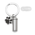 thumbnail image 1 of Pet Ash Urn Cremation Memorial Urns Recorded Souvenir with a Paw Pendant Keepsake Best Friend que se puede abrir Dog Ash Urns Caja de urnas para el llavero Yinane Urna de ceniza, 1 of 8
