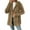 Camel, variant on Womens Fleece Cardigan Casual Fashion Button Up Fuzzy Long Sleeve Cardigan Sweaters Warm Sherpa Lined Coat Cardigan Black M