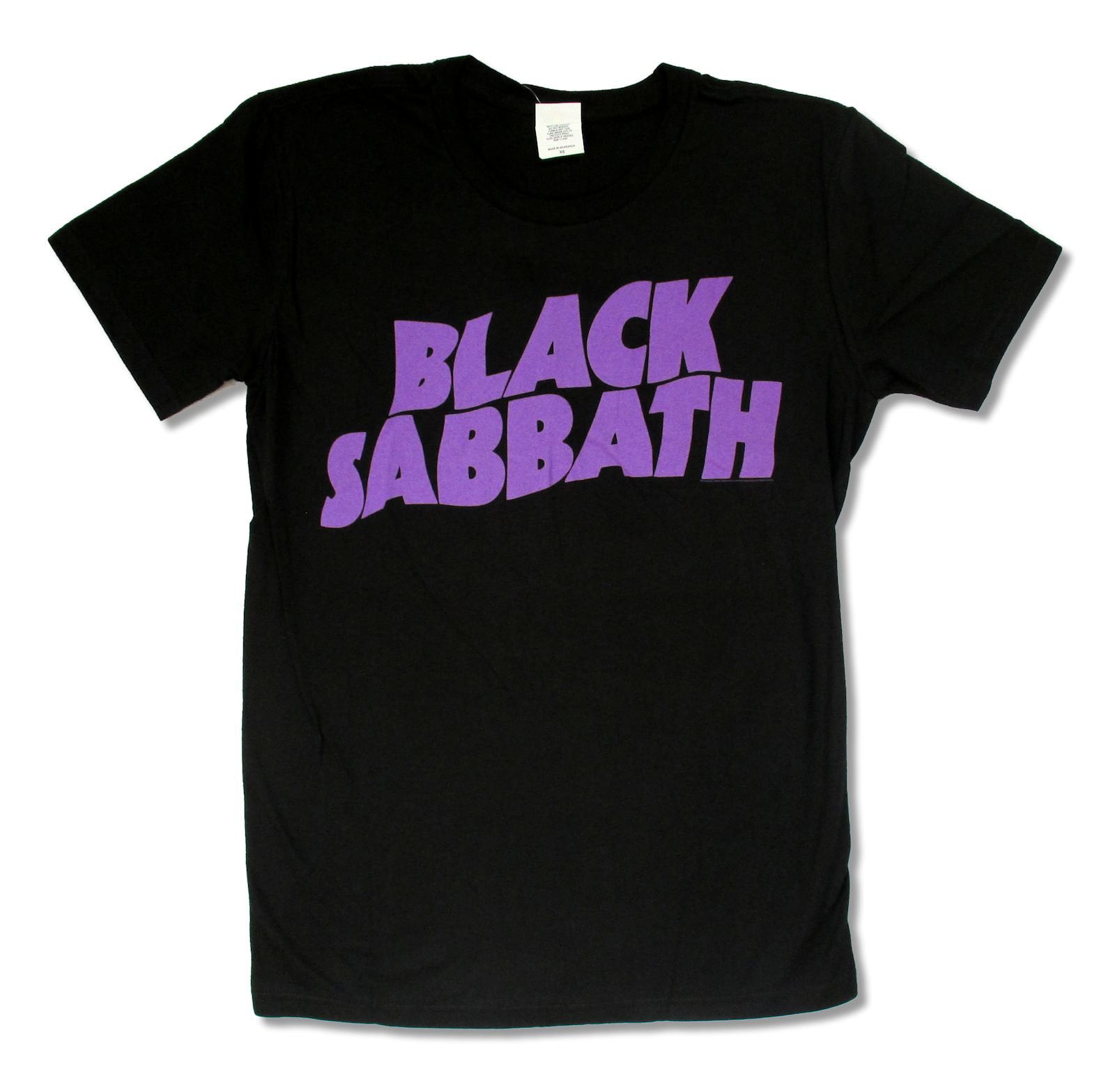 Bravado Adult Black Sabbath "Purple Logo" Black Slim Fit T Shirt (XXX-Large)