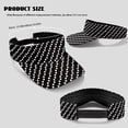 thumbnail image 7 of Garronmavis Black Polka Dots Women's Golf Shirt and Sun Visor Hat Set Lightweight Golf Tennis Shirts Sports Sun Visor Hat for Yoga or Daily Wear 4-Way Stretch Breathable Fabric Fit Plain, 7 of 7