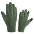 thumbnail image 4 of COMVALUE Winter Gloves Men Women Touch Screen Thermal Polar Fleece Gloves, Warm Gloves for Running Cycling Driving Hiking (Army Green, M), 4 of 4