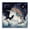 Sleepy Unicorn Starlit Clouds_v1, variant on Stupell Industries Eclectic Unicorn Floating on the Clouds Black Floating Frame Canvas Art, 18 x 18, by Creative Studio