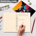 thumbnail image 5 of Cat Black Sunglasses Ring Binder Notebook Journey Note Diary College Ruled Spiral Notebook Study Loose Leaf Paper A5 60 Pages, 5 of 8