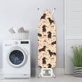 thumbnail image 3 of HELLHERO Ironing Board Cover Protector Coffee Dachshund Iron Board Cover Applicable Standard Size 15x54 Inch Scorch Resistant(Only Covers), 3 of 5