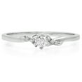 thumbnail image 4 of 0.18 Carat (ctw) 14k Gold Round Diamond Ladies Bridal Promise Engagement Ring (Size 5), 4 of 4