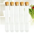 thumbnail image 5 of Masteelf Glass Test Tubes with Cork Stoppers and Cleaning Brush, 15ml Clear Round Bottom Glass Tubes for Sample, Scientific Tests, Candy, Cultivated Plants, 5 of 11