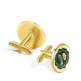 thumbnail image 3 of Saint Patrick's Day Men's Stainless Steel Shirt Cufflinks Set - Suitable for Formal Attire - Ideal for Work and Events, 3 of 6