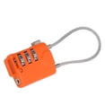 thumbnail image 2 of Herwey Luggage Lock TSA Approved 3 Digit Password Resettable Orange Combination For Travel,Suitcase Combination Lock,TSA Travel, 2 of 8