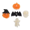 thumbnail image 1 of Vela de calabaza de Halloween de 5 piezas para decoraciones de Halloween, 1 of 3