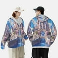 thumbnail image 4 of Fotbe Majestic Fantasy Castle Chaqueta con Protección Solar UPF 50+ para Hombre y Mujer, Camisa con Capucha y Bolsillos-Large, 4 of 7