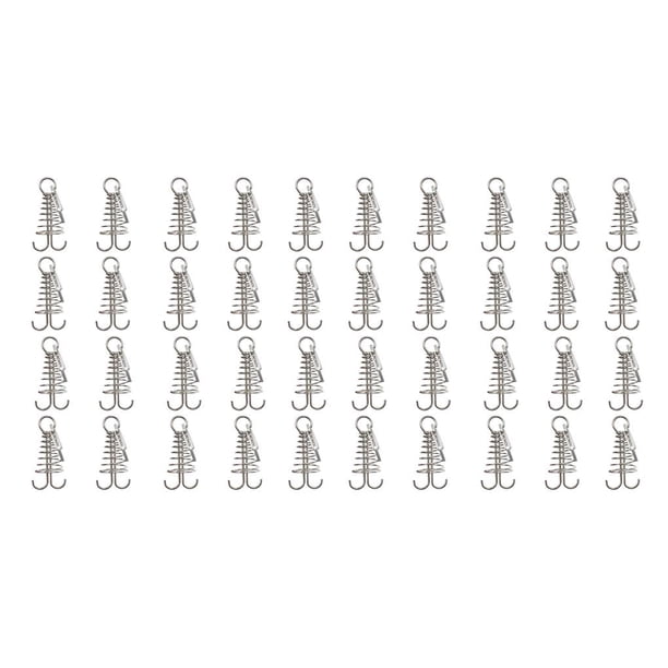 Soidarity 20 piezas de clavijas de anclaje de cubierta retráctiles con Clips de mosquetón estacas de tienda accesorios de dosel suministros al aire libre Type2 NO2 Soidarity CBP229004