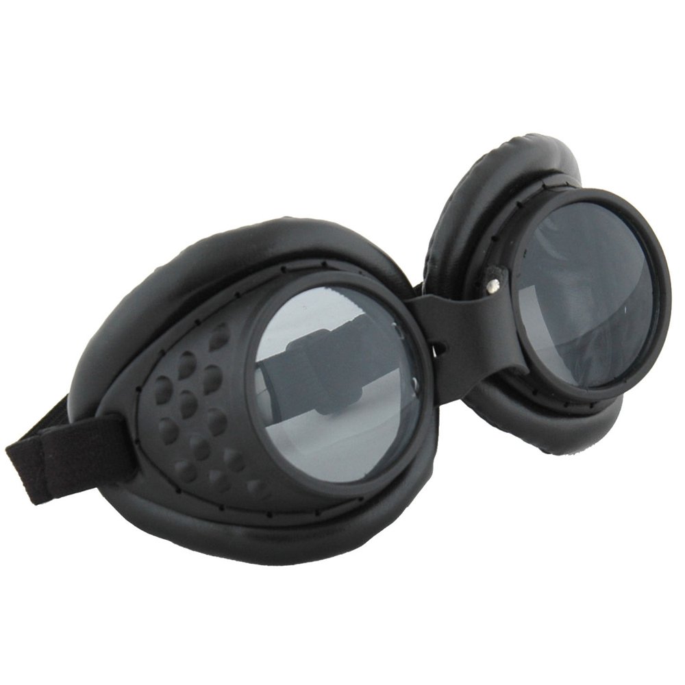 Steampunk Radioactive Black Goggles