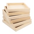 thumbnail image 5 of Pawsdot 6PCS Unfinished Wood Trays for Painting Simple Design for Home Exhibition Use, 5 of 7