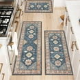 thumbnail image 4 of Boho Kitchen Rug Sets 3 Pieces, Washable Kitchen Mats for Floor, Non Slip Soft Kitchen Area Rug Floor Mat for Kitchen, Laundry Room and Hallway, 4 of 14