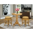 thumbnail image 5 of East West Furniture Eden 3-piece Traditional Wood Dining Set in Oak, 5 of 5