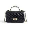 thumbnail image 5 of Bolso de mano de piel de oveja 2025 de piel auténtica, bolso bandolera para mujer, bolso con cadena de diamantes, bolso estilo Boston, 5 of 5
