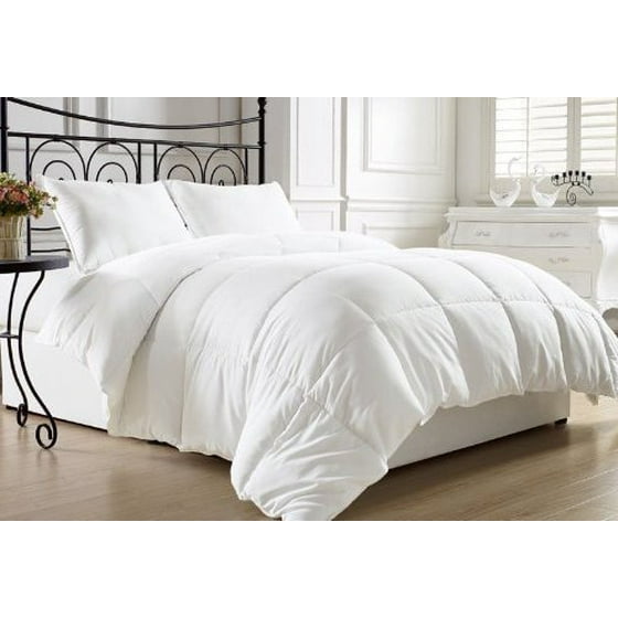 White Down Alternative Comforter Duvet Cover Insert Queen Com