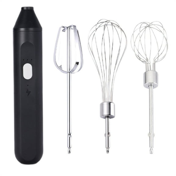 MOPOOR Mini Hand Mixer Handheld Kitchen Mixer Egg Beater USB Rechargeable Hand Mixer for Baking Cake Egg White Yeast Dough,Hand Held Egg Beater