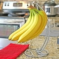 thumbnail image 4 of Southern Homewares Chrome Finish Metal Banana Holder Simple Unique Rack Countertop Holder, 4 of 6