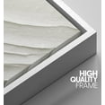 thumbnail image 4 of PixonSign Framed Wall Art Geometric White Paint Stroke Wave Pattern Abstract Shape Paintings Minimalism Modern Art Decor Contemporary Canvas Prints Fine Art for Rooms - 24"x36" White, 4 of 5