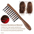 thumbnail image 2 of dianhelloya Sandalwood Scalp Massage Comb Wide Teeth Anti-static Hair Growth Men Women Head Massager Brush Wooden Manual Gua Sha Comb(Random Color), 2 of 8
