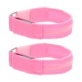 thumbnail image 1 of USHOBE 2 Pcs Bracelets LED Réglables Haute Visibilité Rose pour Hommes Femmes Extérieur, 1 of 4