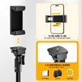 thumbnail image 4 of EMART 52’’ Tripod for iPhone, Adjustable Cell Phone Travel Tripod Stand with Remote for Video Recording, Flexible Smartphone Selfie Stand for Camera Ring Light Filming, 4 of 5