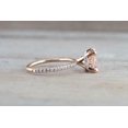 thumbnail image 6 of HeartsAndYou 1.4ct Natural Morganite & Diamond Engagement Ring 14k SOLID Rose Gold Accents, 6 of 9