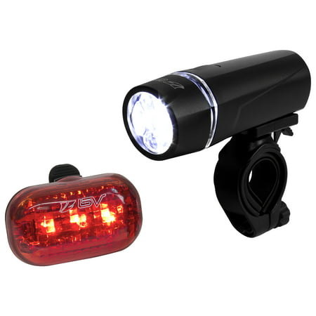 BV Bicycle Light Set Super Bright 5 LED Headlight, 3 LED Taillight, (Best Bicycle Light Set)
