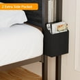 thumbnail image 6 of Dyzmo Queen Size LED Light Bed Frame with Storage Shelf and USB Ports, Queen Bed with Drawers and RGB LED Lights, 6 of 8