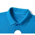 thumbnail image 3 of JIANJIA Polo Shirts For Men Summer Solid Color Lapel Short Sleeve Casual Pullover Tops Activewear,Blue,M, 3 of 6