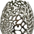 thumbnail image 2 of Pemberly Row 20" Decorative Handmade Aluminum Egg Nest Flower Vase in Nickel, 2 of 4