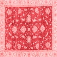 thumbnail image 1 of Ahgly Company Machine Washable Indoor Square Oriental Red Traditional Area Rugs, 3' Square, 1 of 4