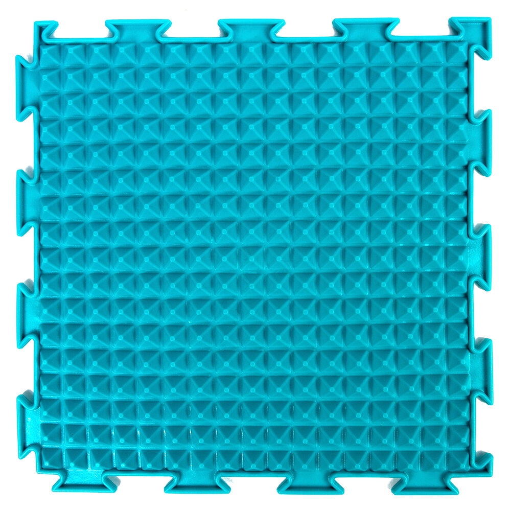 Ortodon Iceberg Module Sensory Mat 6 Pieces Orthopedic Puzzle Mats for Foot Massage Game Mat Massage Sensory Mat Puzzle Floor Mat, Blue and White