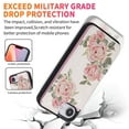thumbnail image 6 of Dteck for iPhone 16e Wallet Case with Card Holder, RFID Blocking Credit Slots Kickstand Shockproof Flip Folio Leather Cover with Trendy Floral Design for Women Girls,Rose Flower, 6 of 6