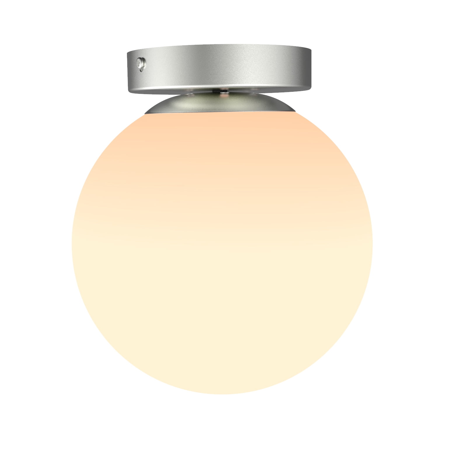 Better Homes & Gardens 8" Classic Nickle Ceiling Light, E26 Socketed Base, LED Light Bulb Included