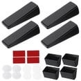 thumbnail image 1 of Uxcell 4 Sets Fuertes Topes de Puerta con Soporte Adhesivo y Protectores, Negro, 1 of 7